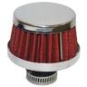 View Item 12mm Red Motorcycle Crankcase / Mini Moto / Pit Bike Air Breather Filter